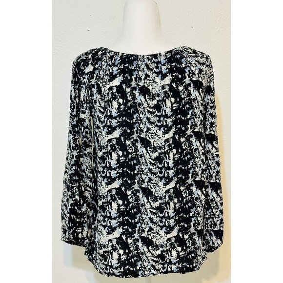 Anthropologie Size S Colorful Tolani Silk Blouse Boho Art to Wear Office - Picture 6 of 10